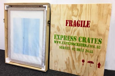 Artwork crate ISPM 15 compliant
