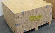 one metre by half metre packing crate