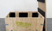 Sensitive freight crate with foam padding