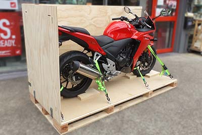 Motorcycles and Machinery crates